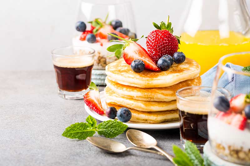 summertime breakfast in Rhode Island